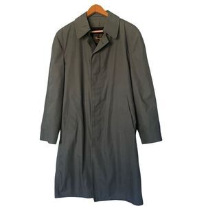 Botany 500 Gray Removable Faux Fur Lining Chore Coat Sz 36 (S) No Flaws Made In